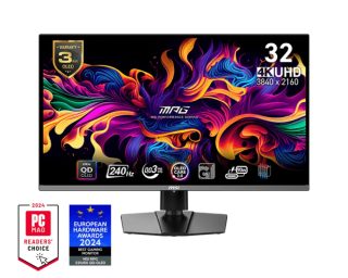 MSI MPG 321URX QD-OLED геймърски монитор, 31.5", 240Hz, 0.03ms, UHD 3840x2160