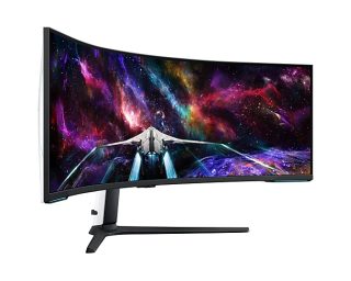 Samsung LS57CG952, 57" Odyssey Neo G95NC 57" Quantum Mini-LED Dual UHD, 7680x2160, 240Hz 1ms, HDMI, USB Hub, White/Black