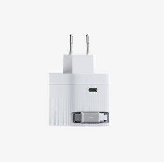 HikVision GaN Fast Charger 2C 67W, USB-C прибиращ се кабел и USB C порт, универсална съвместимост (телефони, таблети, лаптопи, switch и други устройства), преносим