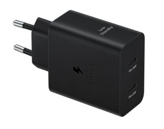 Samsung Power Adapter Duo 2x USB-C 50W - черен