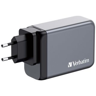Verbatim GNC-240 GaN зарядно устройство 4 порта 240W USB A/C (EU/UK/US)