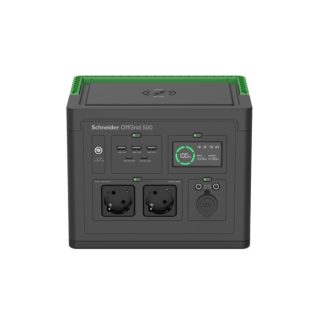 Schneider OffGrid преносима захранваща станция 500, 517Wh литиево-йонна, 2 Schuko, синусоида