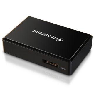 Transcend All-in-1 Multi Memory Card Reader, USB 3.0/3.1 Gen 1, Black