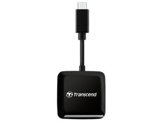 Transcend Четец за SD/microSD карти, USB 3.2 Gen 1, черен, Type C