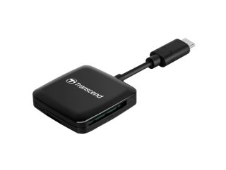 Transcend Четец за SD/microSD карти, USB 3.2 Gen 1, черен, Type C