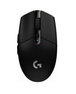 Logitech G305 Wireless Mouse, Lightsync RGB, Lightspeed Wireless, HERO 12K DPI Sensor, 400 IPS, 6 Programmable Buttons, Black