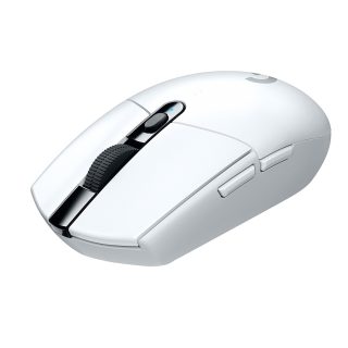 Logitech G305 Wireless Mouse, Lightsync RGB, Lightspeed Wireless, HERO 12K DPI Sensor, 400 IPS, 6 Programmable Buttons, White