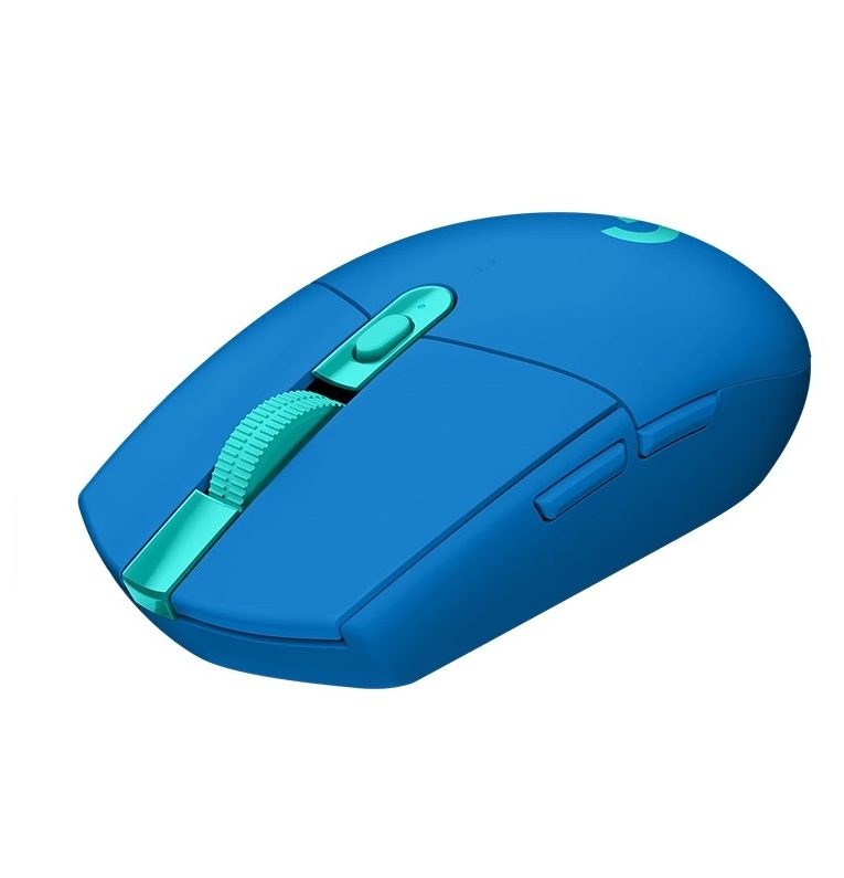 Logitech G305 Wireless Mouse, Lightsync RGB, Lightspeed Wireless, HERO 12K DPI Sensor, 400 IPS, 6 Programmable Buttons, Blue