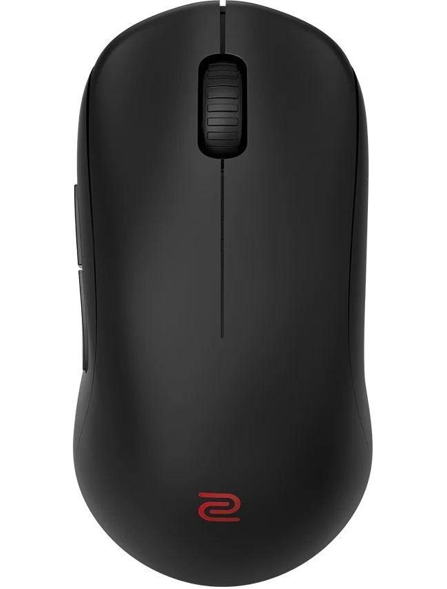 BenQ ZOWIE U2 Wireless Mouse For Esports, размер M, 60g, до 1000 Hz, до 3200 DPI, симетричен дизайн, вдлъбнати от двете страни за ловкост при многоъгълно движение, безжичен дизайн с подобрен приемник, без драйвери, plug and play