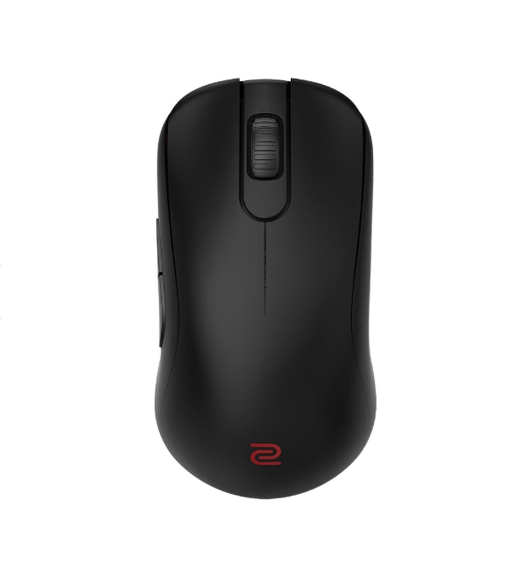 BenQ ZOWIE S2-DW 4K Wireless Mouse за Esports, размер S, 65g, до 4000 Hz, до 3200 DPI, симетричен дизайн, по-къса обща дължина със странични извивки за стабилно проследяване, безжичен с 4K усилващ приемник, захранван от Sports Science, без драйвери, plug and play