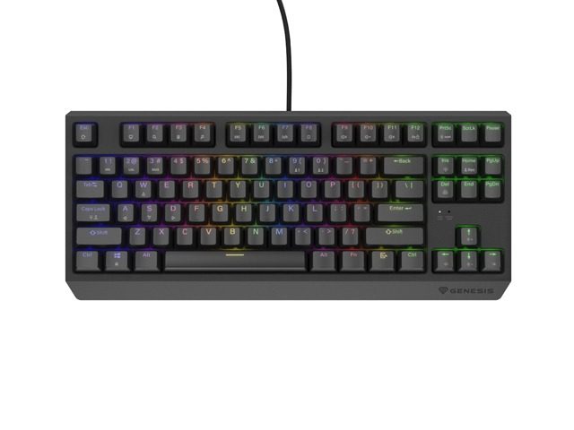 Genesis Gaming Keyboard Thor 230 TKL US RGB Mechanical Outemu Brown Black Hot Swap