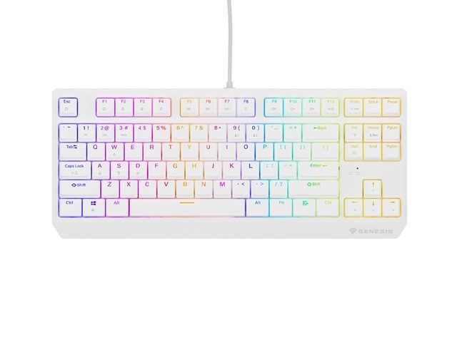 Genesis Gaming Keyboard Thor 230 TKL US RGB Mechanical Outemu Brown White Hot Swap