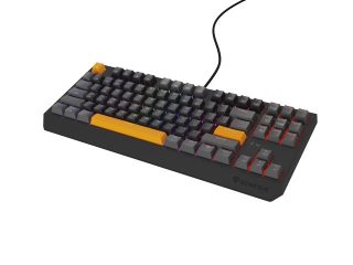 Genesis Gaming Keyboard Thor 230 TKL Anchor Gray Positive US RGB Mechanical Outemu Red