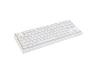 Genesis Gaming Keyboard Thor 404 TKL White RGB Backlight US Layout Yellow Switch