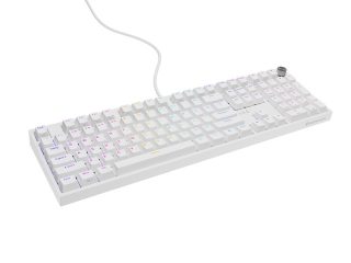 Genesis Mechanical Gaming Keyboard Thor 404 White RGB Backlight Gateron Peach Silent, US Layout