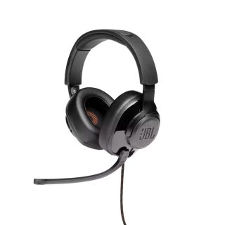 JBL QUANTUM 300 BLK Хибридни кабелни слушалки за игри с микрофон тип флип-ъп