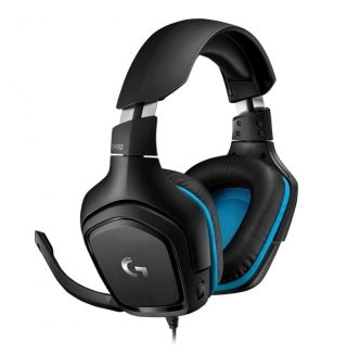 Logitech G432 Surround Headset, 50 mm Drivers, 7.1 DTS Headphone:X 2.0 Surround, Leather Ear Cushions, PC, Nintendo Switch, PS4, Xbox One, Black