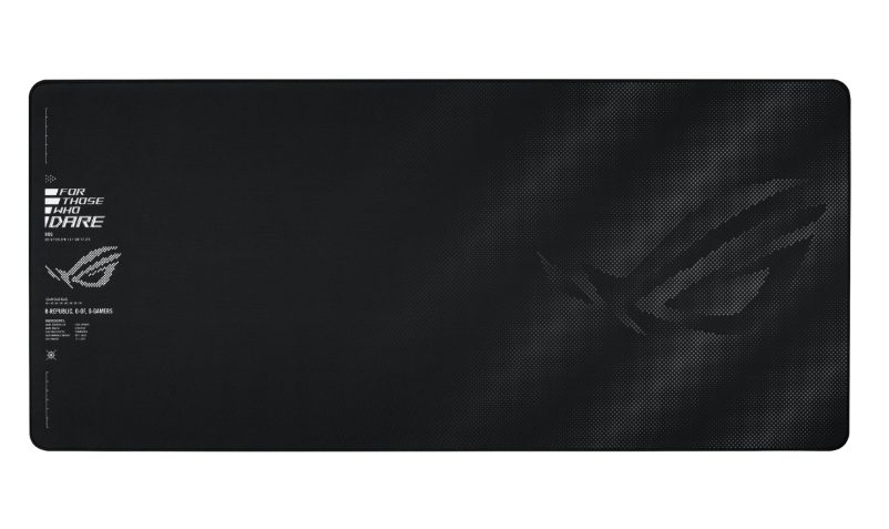 Asus ROG Sheath II XXL подложка за мишка, Advanced Cooling Fabric, издръжливи ръбове против протриване, неплъзгаща се гумена основа, 400 x 900 x 3 мм, черна