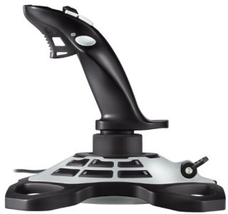 Logitech G Extreme 3D Pro джойстик, Twist Rudder Control, 12 програмируеми бутона, 8-посочен hat switch