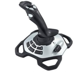Logitech G Extreme 3D Pro джойстик, Twist Rudder Control, 12 програмируеми бутона, 8-посочен hat switch