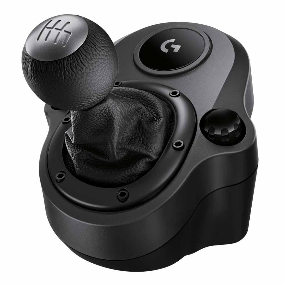 Logitech G Shifter, Six Speeds, G923, G29 and G920 Racing Wheels, Steel, Leather