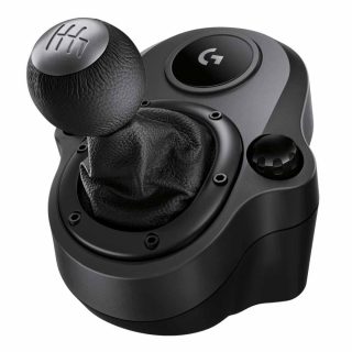 Logitech G Shifter, Six Speeds, G923, G29 and G920 Racing Wheels, Steel, Leather