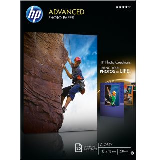 HP Advanced Glossy Photo Paper - 25 листа / 13 x 18 cm без полета