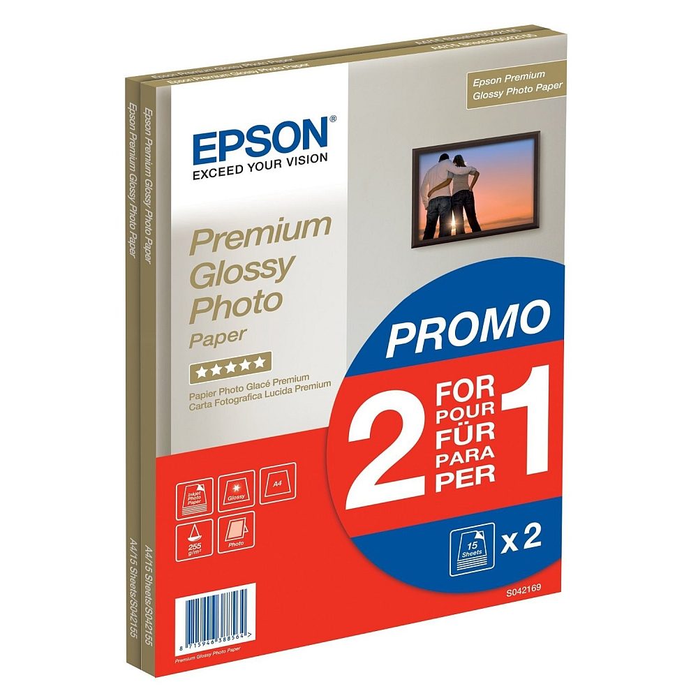 Epson A4 Premium Glossy Photo Paper 255gsm, 30 листа