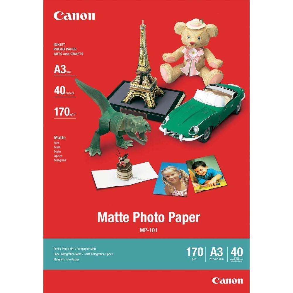 Canon MP-101 A3 Матова фотографска хартия, 40 листа