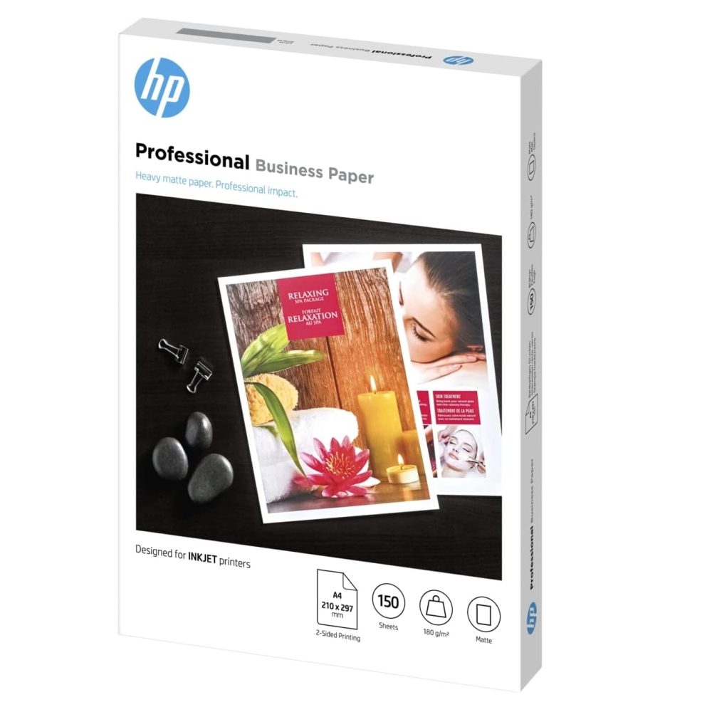 HP Professional Inkjet Matte FSC хартия, 180 g/m2, 150 листа/A4/210 x 297 mm