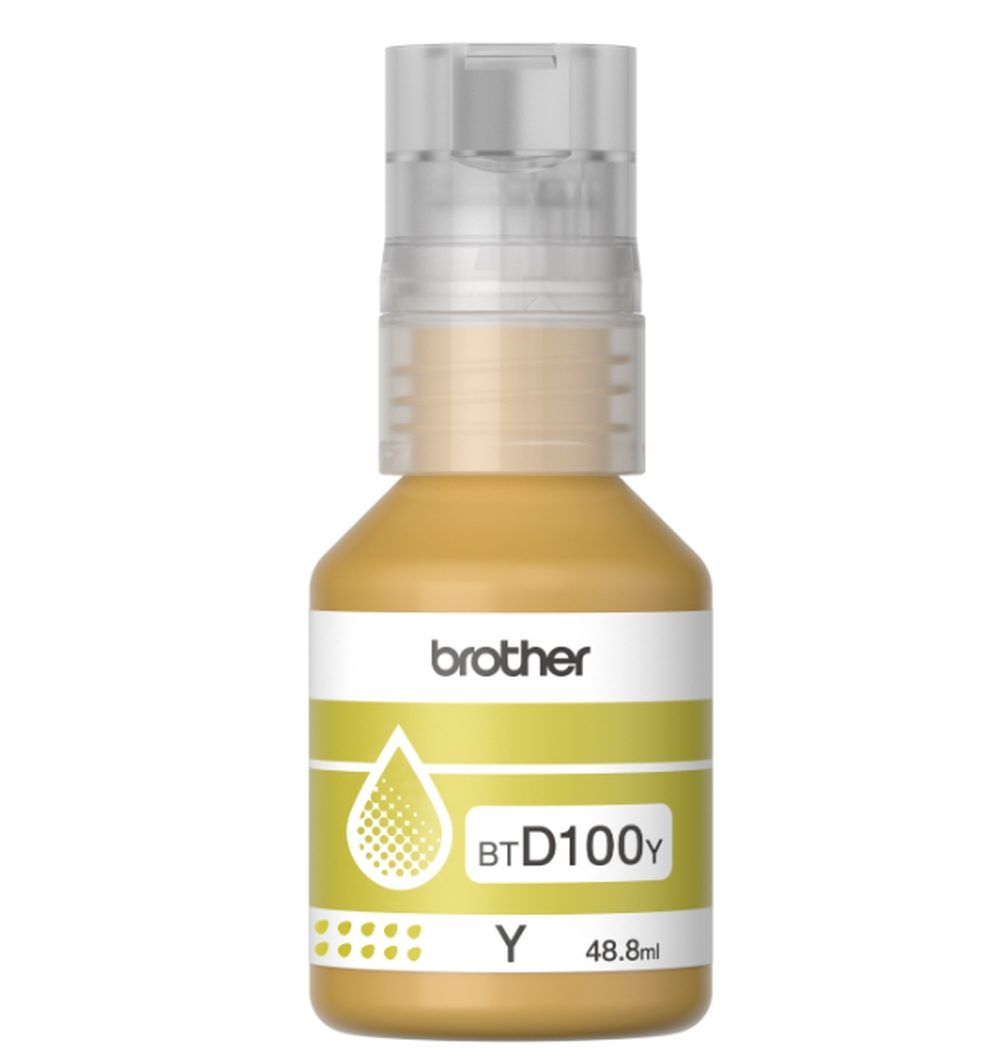 Brother BT-D100Y жълто мастило за бутилка