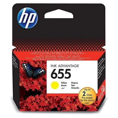 HP 655 Жълт мастилен касет