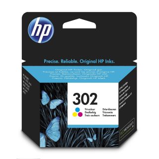 HP 302 Трицветен оригинален мастилен касет