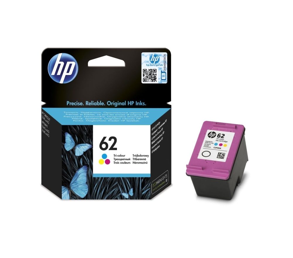 HP 62 Трицветен оригинален мастилен касет