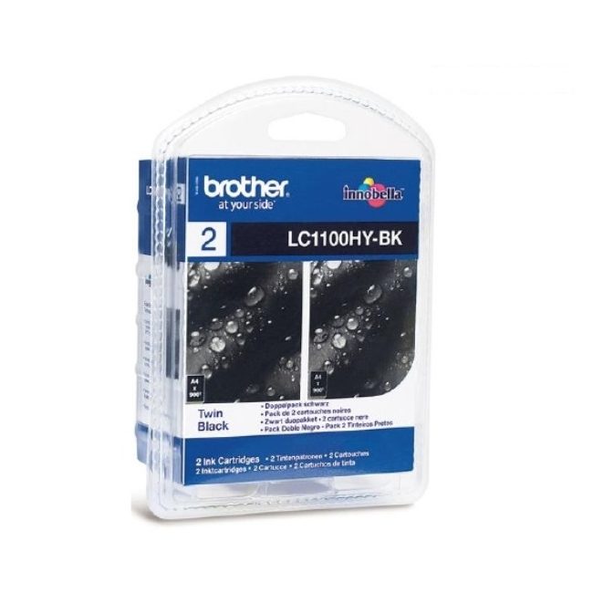 Brother LC-1100HYBK мастило касета High Yield за MFC-6490, DCP-6690/6890 серия (опаковка от 2)