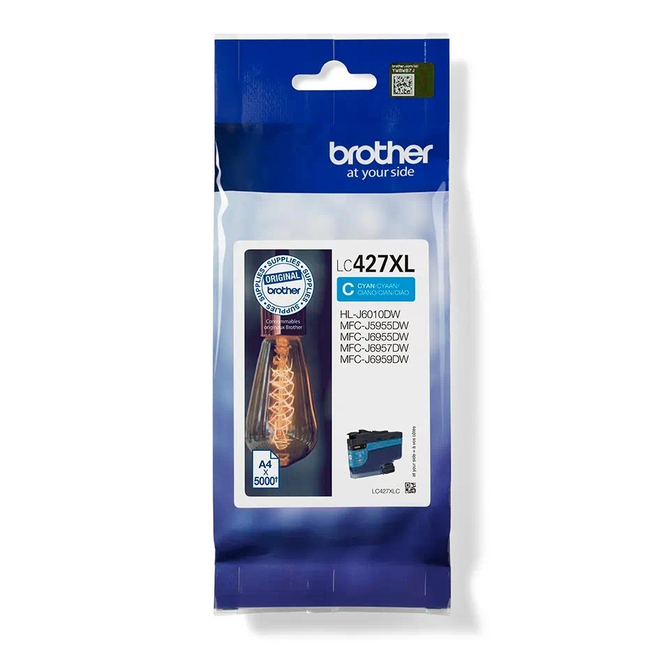 Brother LC-427XLC Cyan мастило касета