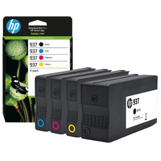 HP 937 CMYK мастилен касетен комплект от 4