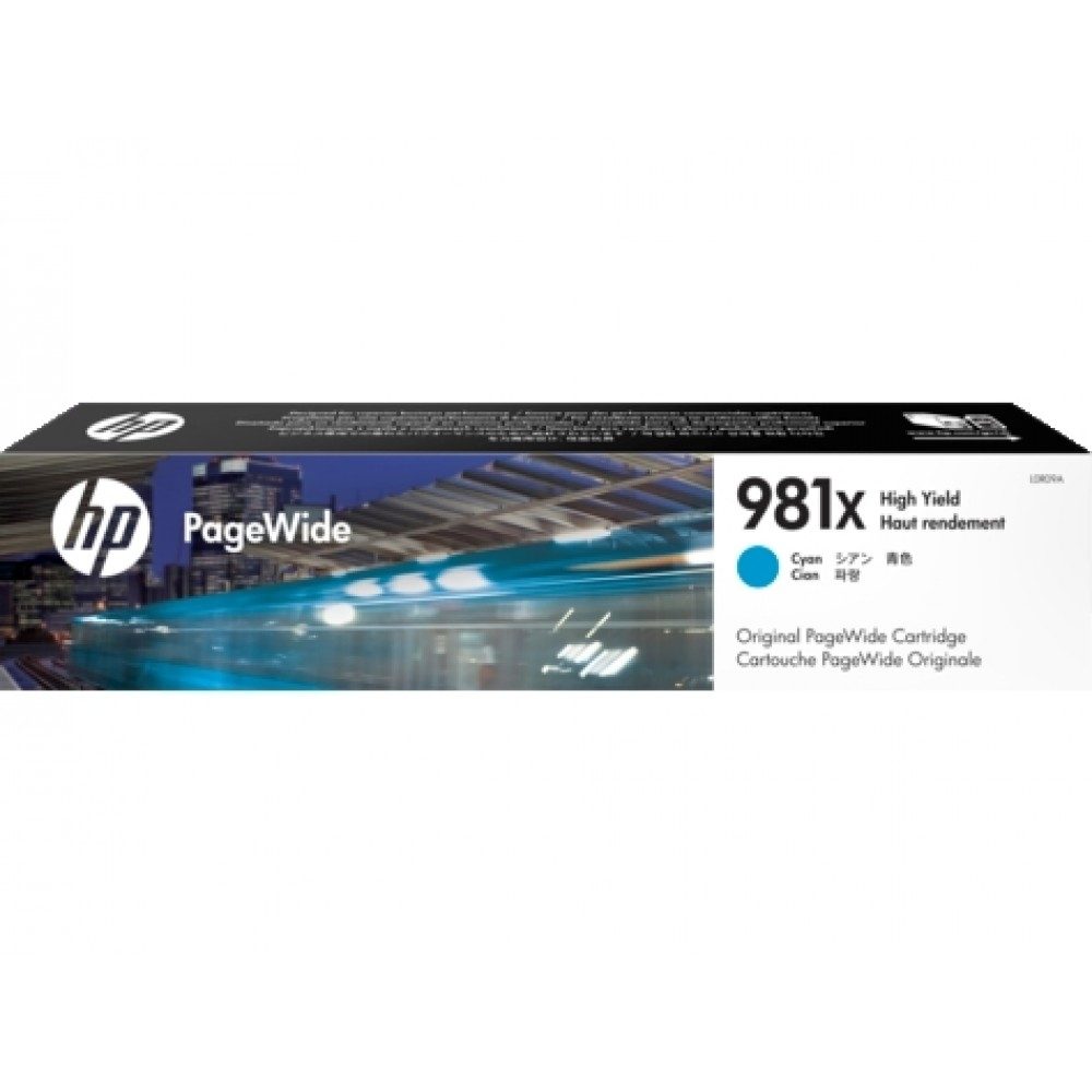 HP 981X High Yield Cyan Original PageWide касета