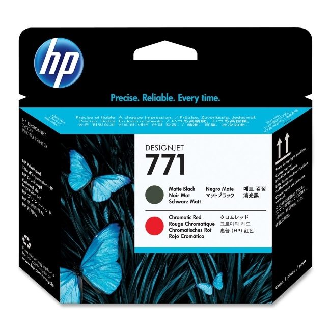 HP 771 Матово черно/Хроматично червено Designjet печатаща глава