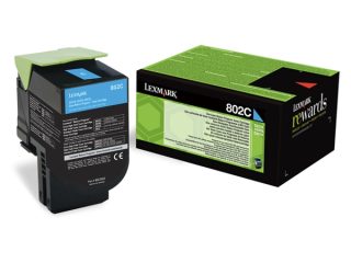 Lexmark 80C20C0 CX310, 410, 510 Cyan Return Programme 1K Toner Cartridge
