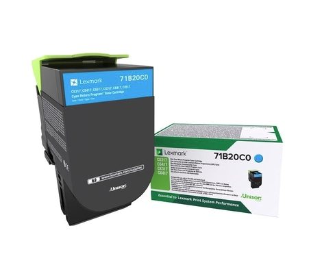 Lexmark 71B20C0 CS/CX317, 417, 517 Cyan Return Programme 2.3K тонер касета