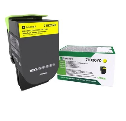 Lexmark 71B20Y0 CS/CX317, 417, 517 Yellow Return Programme 2.3K тонер касета