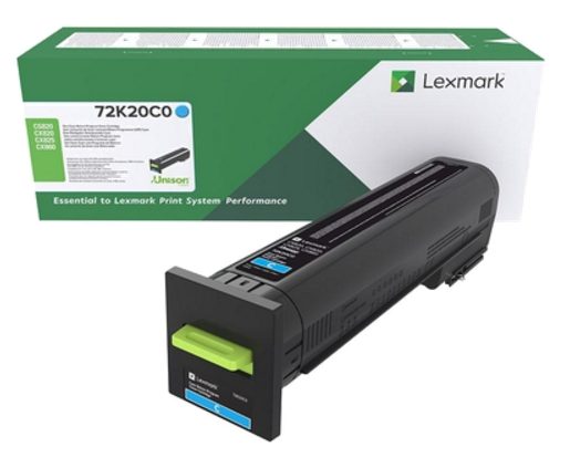 Lexmark 72K20C0 CS/CX820, CX825, 860 Cyan Return Programme 8K тонер касета
