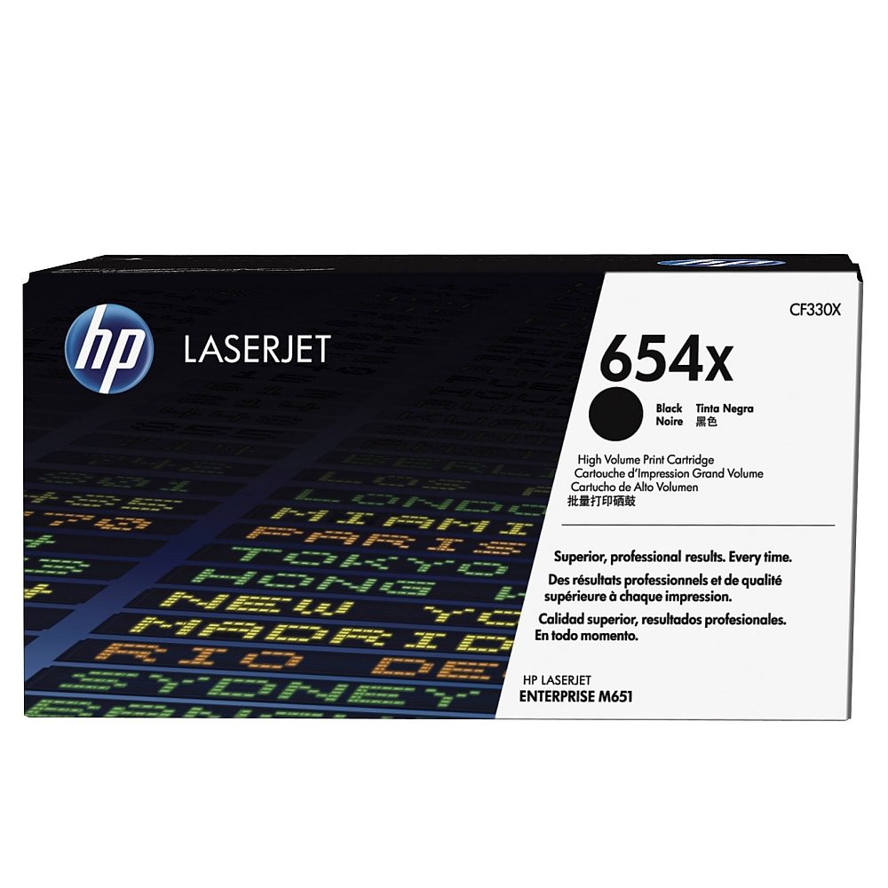 HP 654X High Yield Black Original LaserJet Toner касета