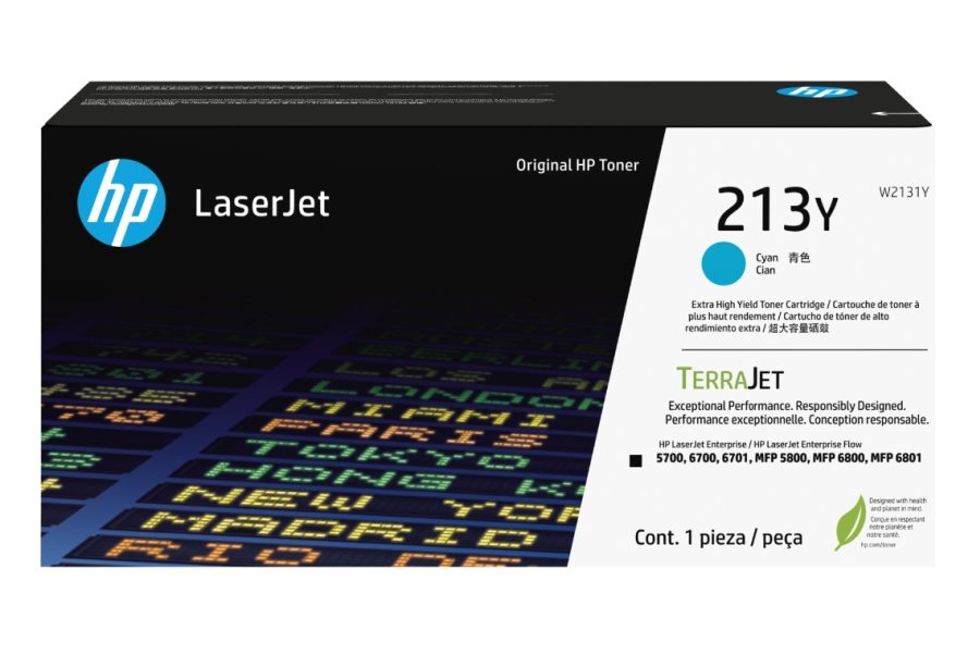 HP 213Y Cyan Original LaserJet Toner касета