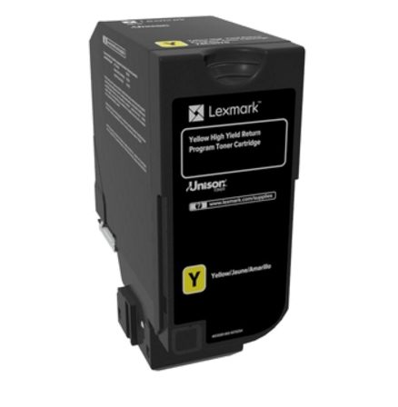 Lexmark 74C2HY0 CS725 Yellow Return Programme 12K Toner Cartridge
