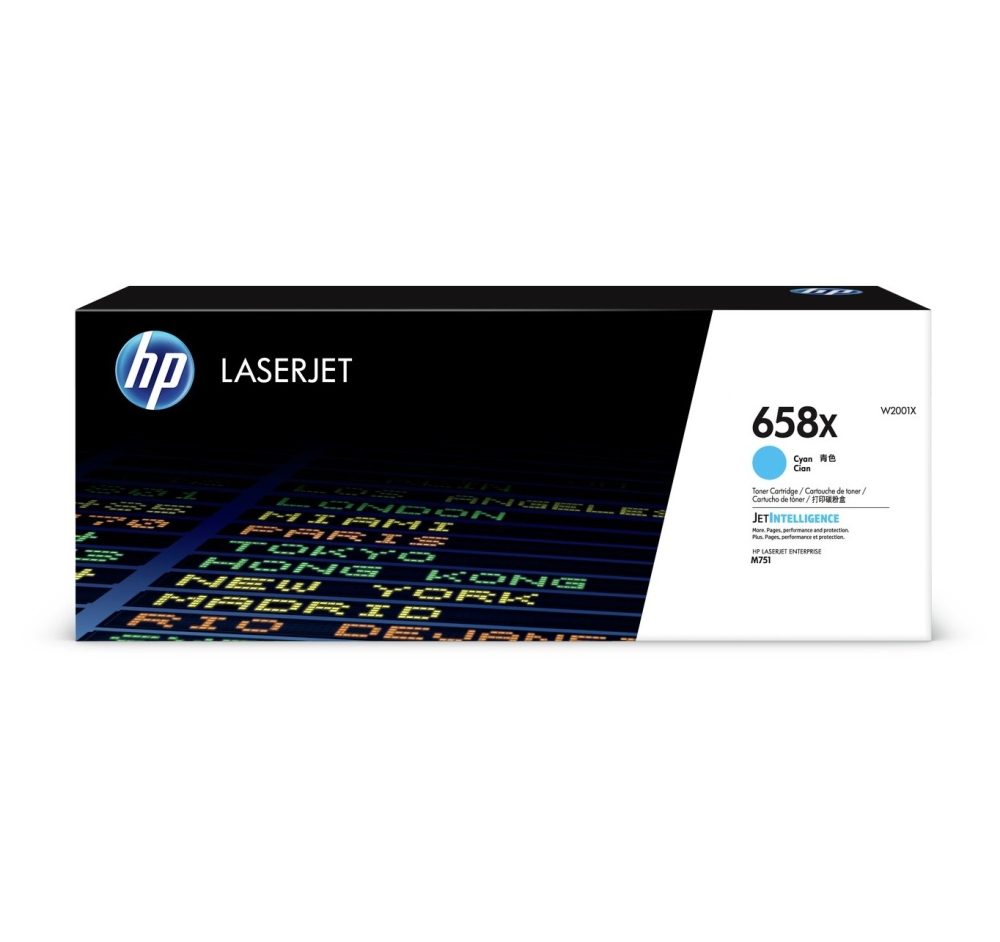 HP 658X Cyan LaserJet Toner касета