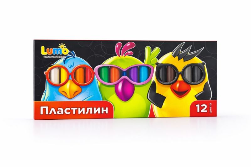 Пластелин LUMO 12 цв.