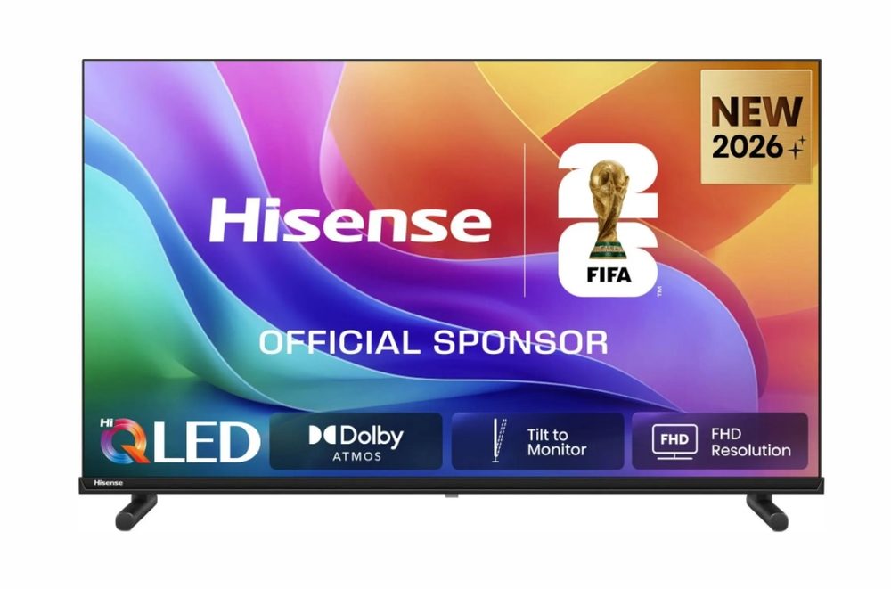 Hisense 40" A5S, Full HD 1920x1080, QLED, Quantum Dot, HDR, HLG, DTS HD, Light Sensor, Dolby Audio, Smart TV, WiFi, WiFi Direct, 2xHDMI, 2xUSB, LAN, CI+, DVB-T2/C/S2, Черен