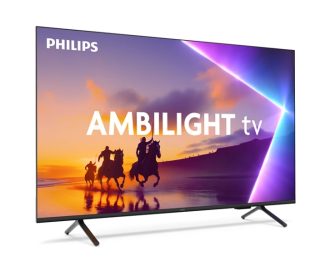 Philips 43PUS8510/12, 43" 4K Ultra HD QLED телевизор, 3840x2160p, DVB-T/T2/T2-HD/C/S/S2, 60Hz, Ambilight 3, Pixel Precise UHD, 90% DCI, HDR+, Titan OS, Dolby Atmos, Dolby Digital, VRR, 3*HDMI, 2*USB, 802.11ac, 20W RMS, Черен
